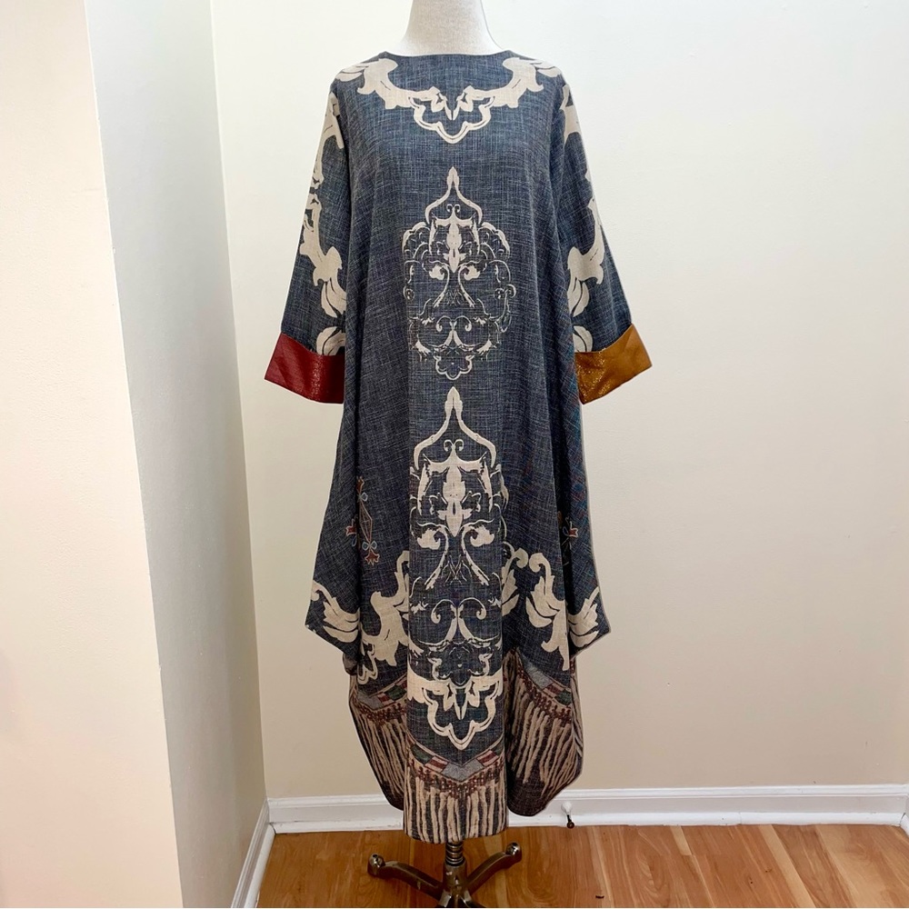 Ajal art to wear bohemian kaftan princess Aladdin maxi dress size large